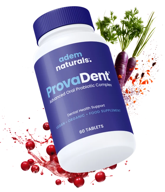 Official ProvaDent supplement bottle image