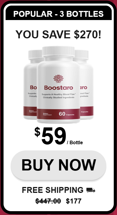 Boostaro – 3 Bottles Package