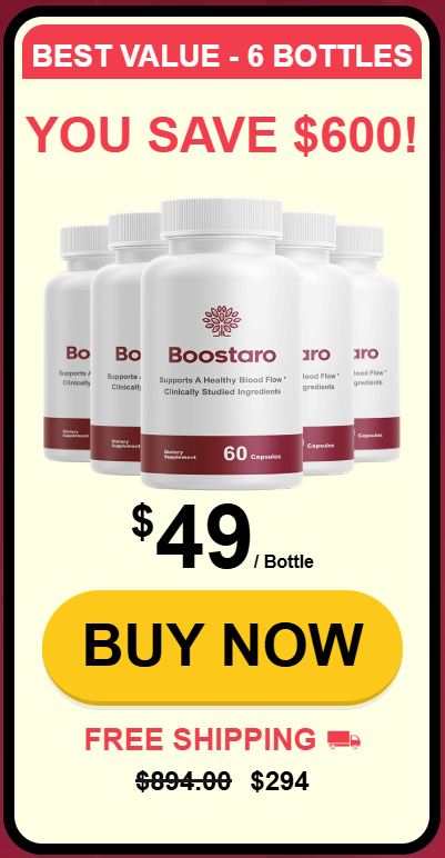 Boostaro – 6 Bottles Package